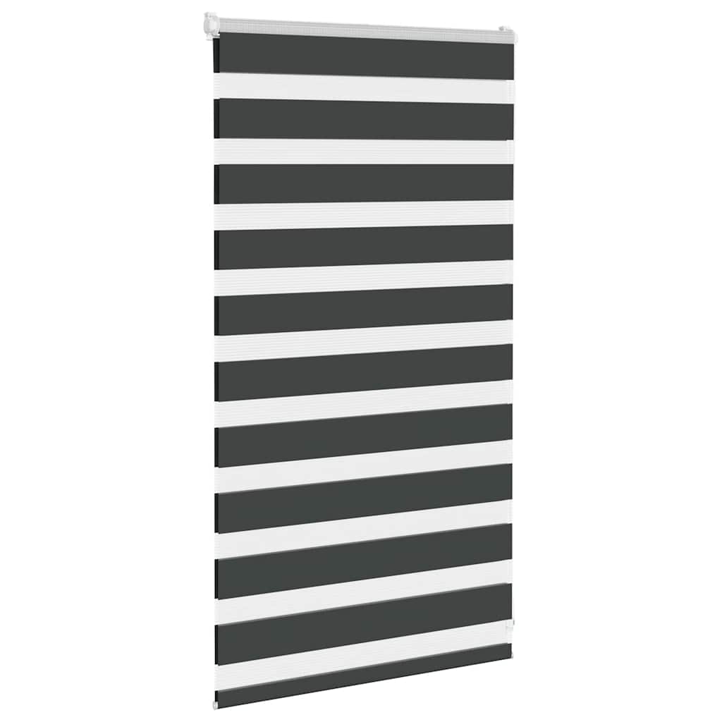 vidaXL Jaluzea tip zebra neagră lățime țesătură 65,9 cm poliester vidaXL Jaluzea tip zebra neagră lățime țesătură 65,9 cm poliester
