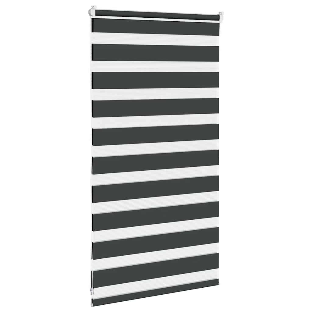 vidaXL Jaluzea tip zebra neagră lățime țesătură 65,9 cm poliester vidaXL Jaluzea tip zebra neagră lățime țesătură 65,9 cm poliester