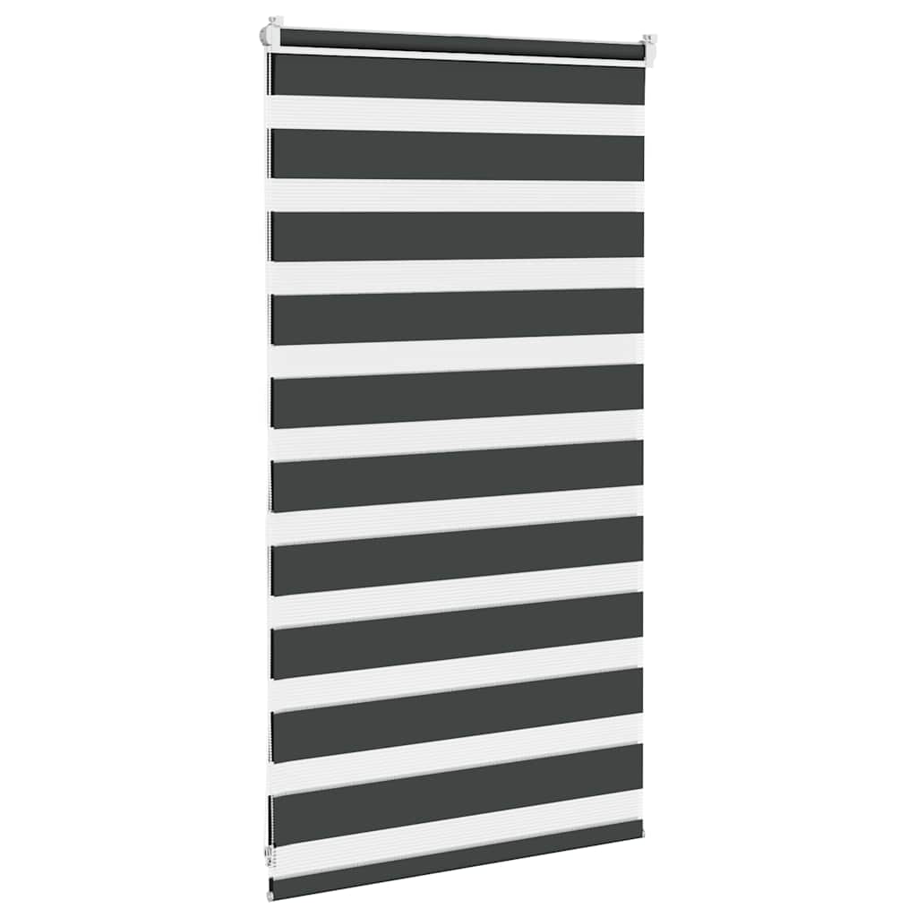 vidaXL Jaluzea tip zebra neagră lățime țesătură 85,9 cm poliester vidaXL Jaluzea tip zebra neagră lățime țesătură 85,9 cm poliester