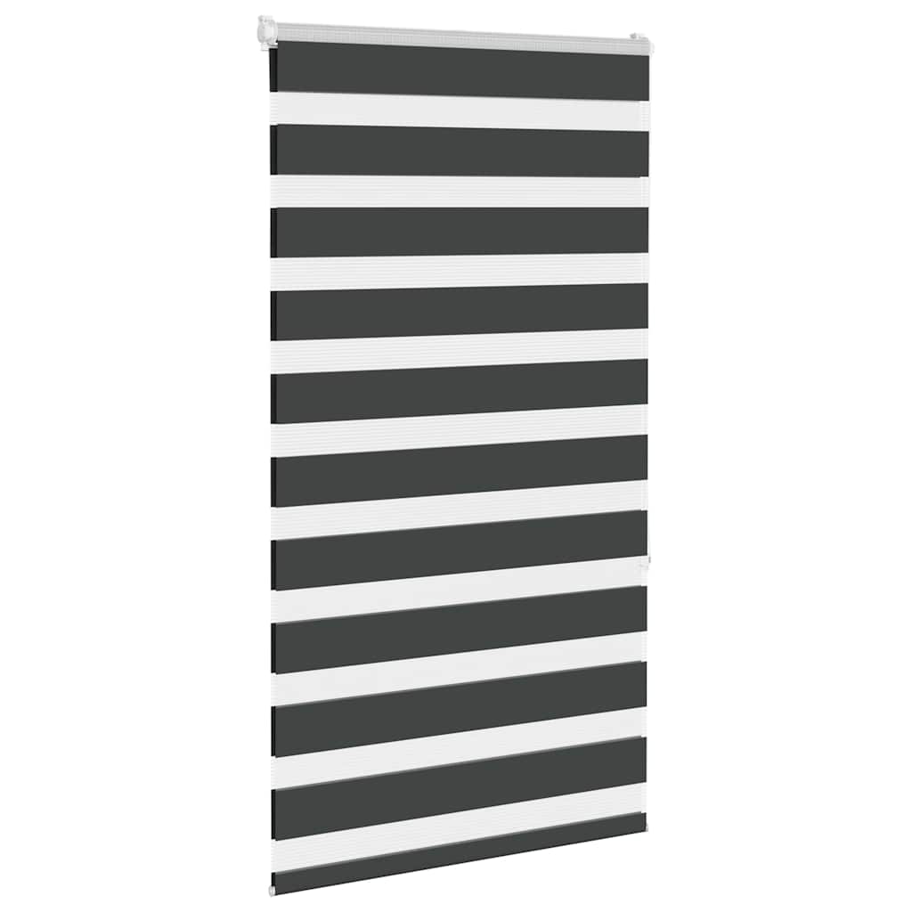 vidaXL Jaluzea tip zebra neagră lățime țesătură 65,9 cm poliester vidaXL Jaluzea tip zebra neagră lățime țesătură 65,9 cm poliester