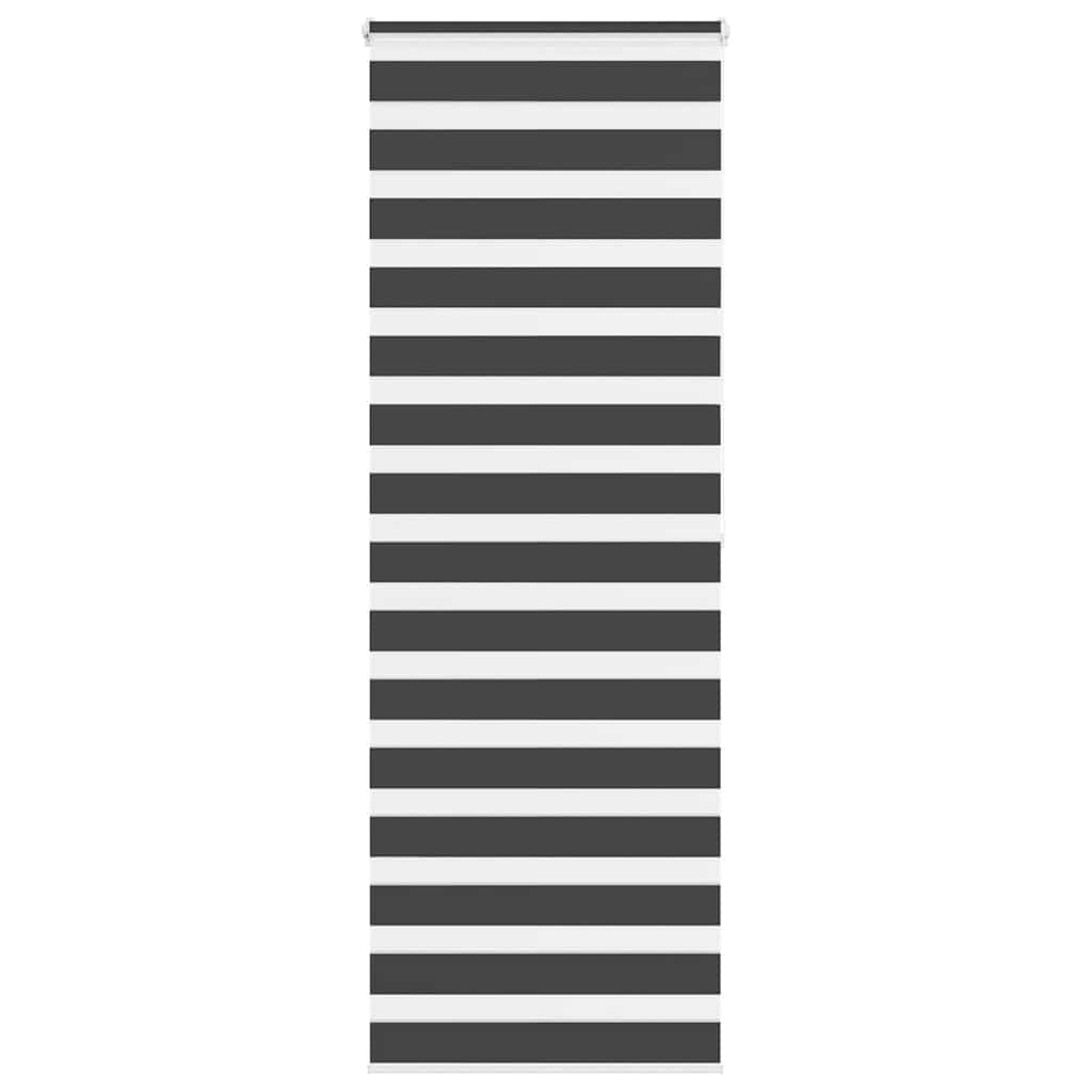 vidaXL Jaluzea tip zebra neagră lățime țesătură 80,9 cm poliester vidaXL Jaluzea tip zebra neagră lățime țesătură 80,9 cm poliester