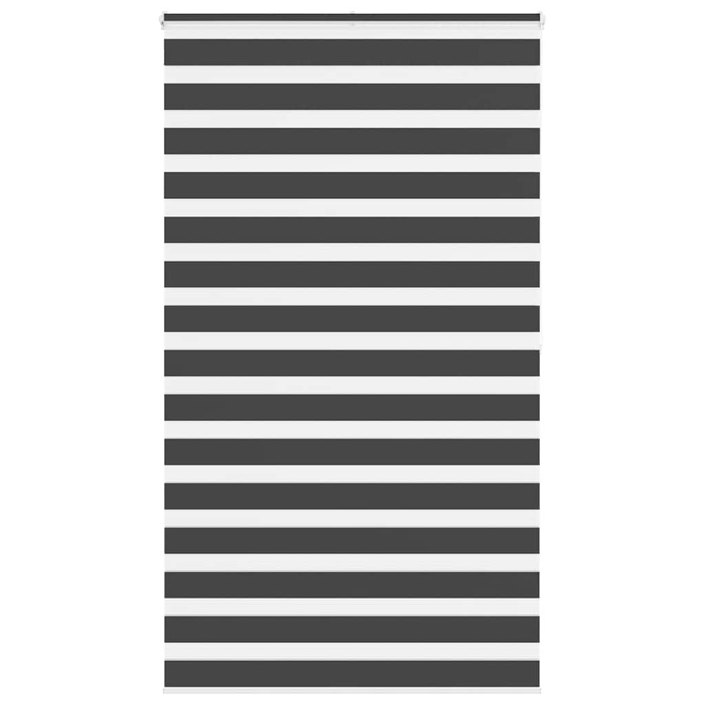 vidaXL Jaluzea tip zebra neagră lățime țesătură 130,9 cm poliester vidaXL Jaluzea tip zebra neagră lățime țesătură 130,9 cm poliester