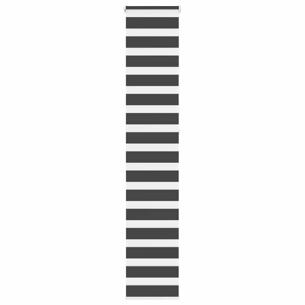 vidaXL Jaluzea tip zebra neagră lățime țesătură 35,9 cm poliester vidaXL Jaluzea tip zebra neagră lățime țesătură 35,9 cm poliester