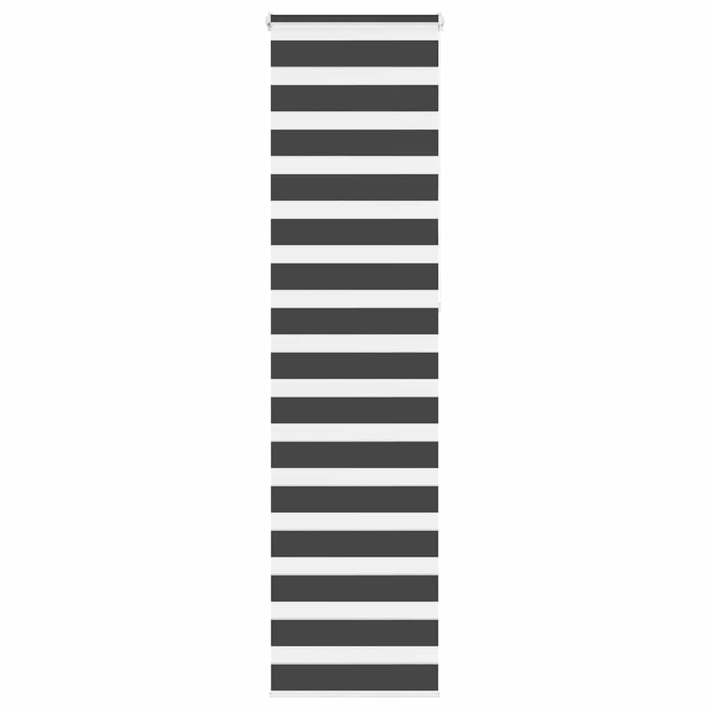 vidaXL Jaluzea tip zebra neagră lățime țesătură 55,9 cm poliester vidaXL Jaluzea tip zebra neagră lățime țesătură 55,9 cm poliester