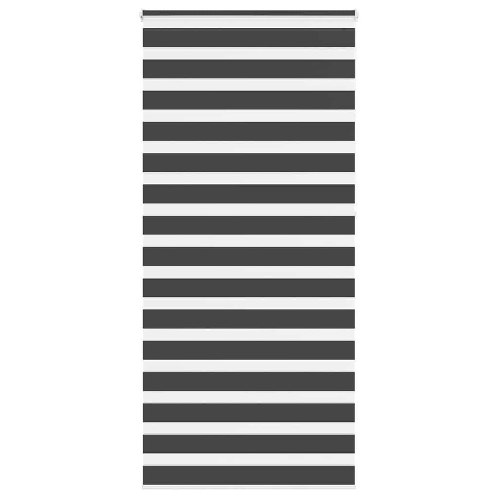 vidaXL Jaluzea tip zebra neagră lățime țesătură 90,9 cm poliester vidaXL Jaluzea tip zebra neagră lățime țesătură 90,9 cm poliester