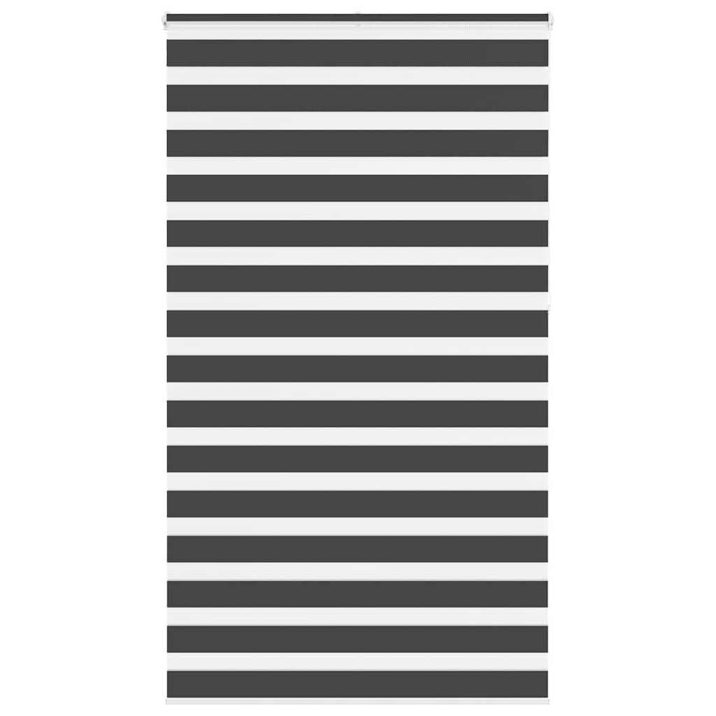 vidaXL Jaluzea tip zebra neagră lățime țesătură 130,9 cm poliester vidaXL Jaluzea tip zebra neagră lățime țesătură 130,9 cm poliester
