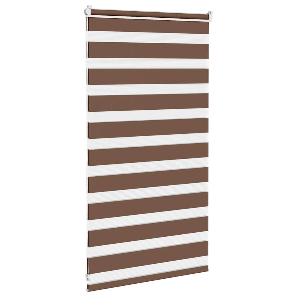 vidaXL Jaluzea tip zebra maro lățime țesătură 80,9 cm poliester vidaXL Jaluzea tip zebra maro lățime țesătură 80,9 cm poliester