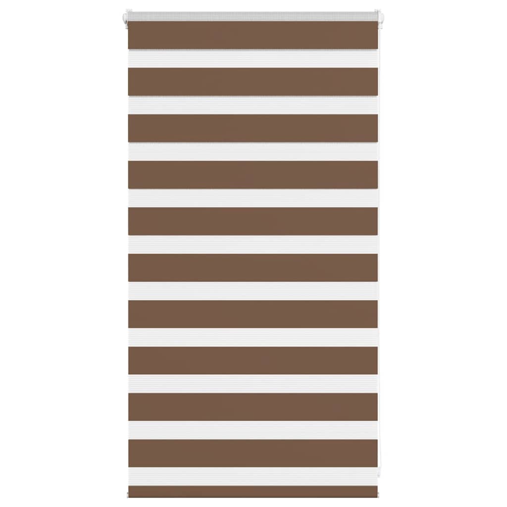 vidaXL Jaluzea tip zebra maro lățime țesătură 80,9 cm poliester vidaXL Jaluzea tip zebra maro lățime țesătură 80,9 cm poliester