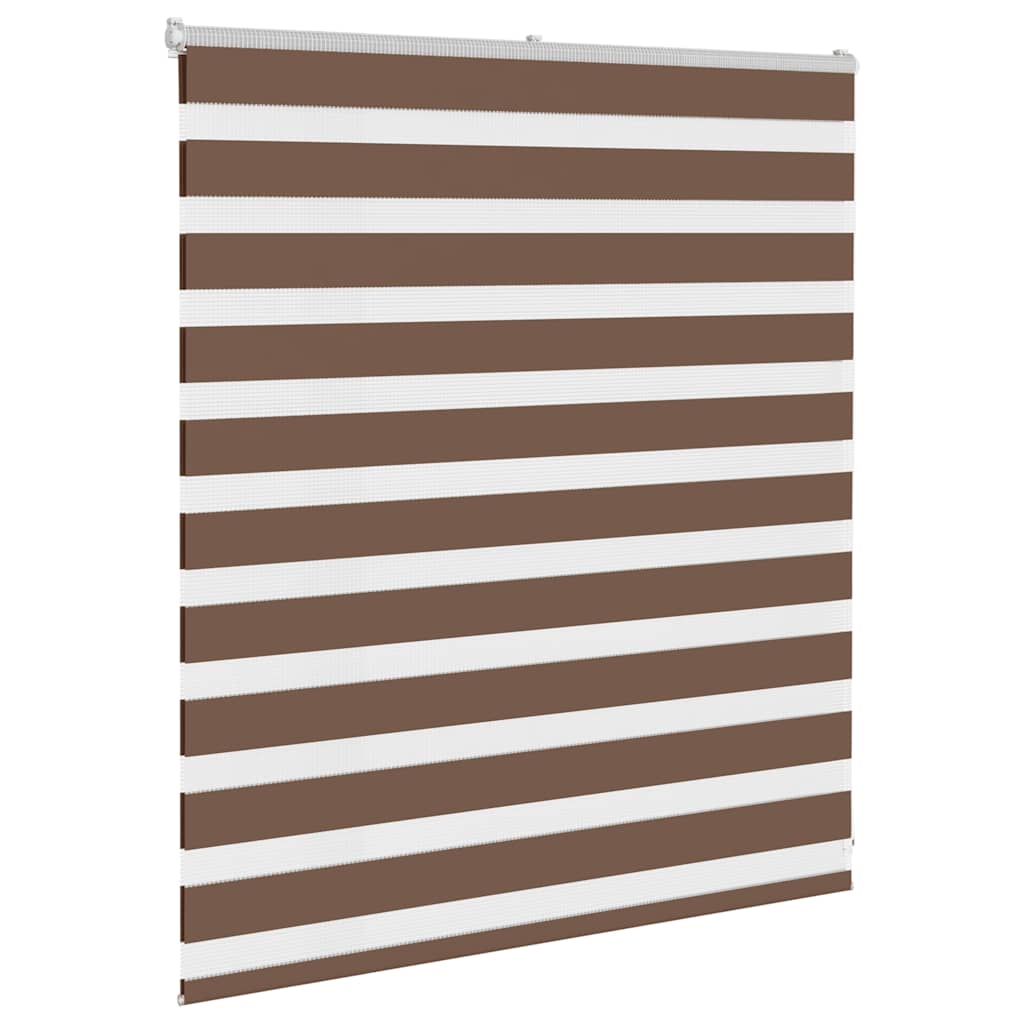 vidaXL Jaluzea tip zebra maro lățime țesătură 120,9 cm poliester vidaXL Jaluzea tip zebra maro lățime țesătură 120,9 cm poliester