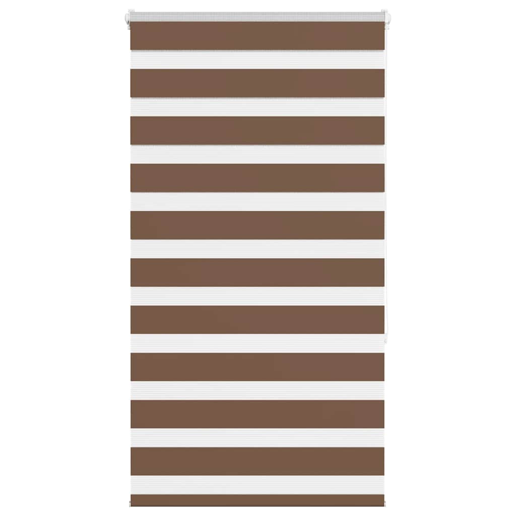 vidaXL Jaluzea tip zebra maro lățime țesătură 85,9 cm poliester vidaXL Jaluzea tip zebra maro lățime țesătură 85,9 cm poliester