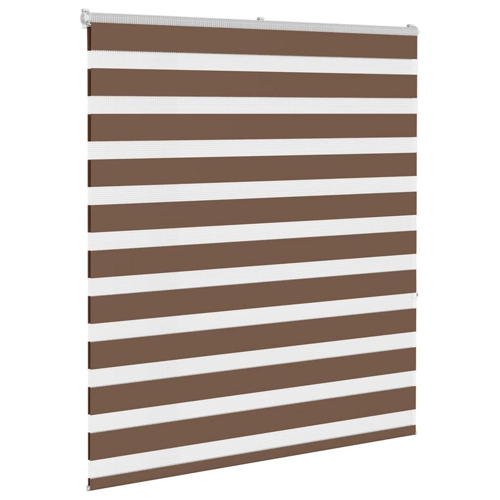 vidaXL Jaluzea tip zebra maro lățime țesătură 115,9 cm poliester vidaXL Jaluzea tip zebra maro lățime țesătură 115,9 cm poliester