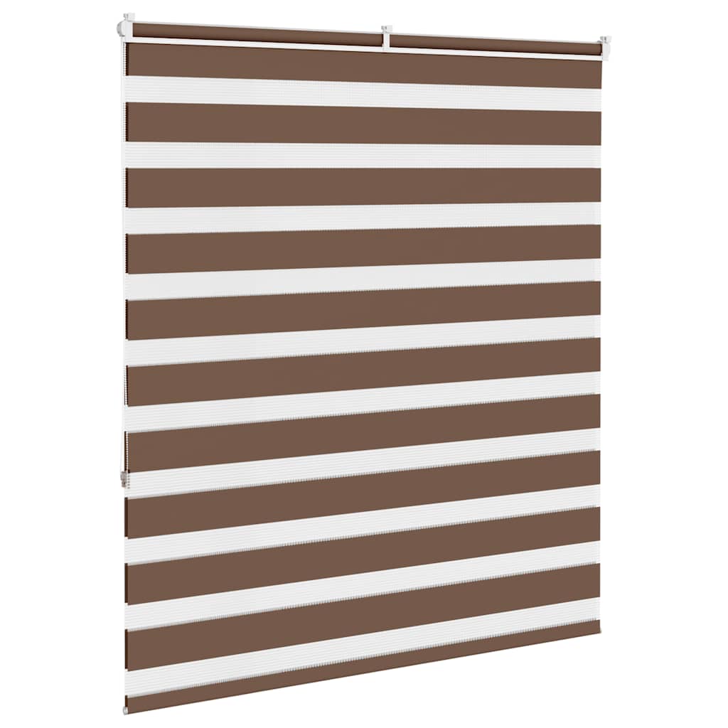 vidaXL Jaluzea tip zebra maro lățime țesătură 115,9 cm poliester vidaXL Jaluzea tip zebra maro lățime țesătură 115,9 cm poliester