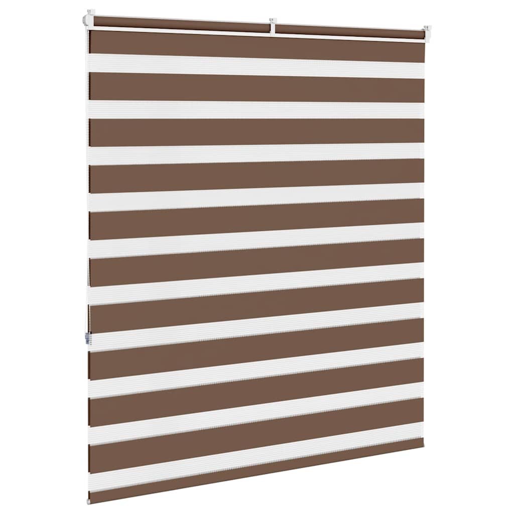 vidaXL Jaluzea tip zebra maro lățime țesătură 130,9 cm poliester vidaXL Jaluzea tip zebra maro lățime țesătură 130,9 cm poliester