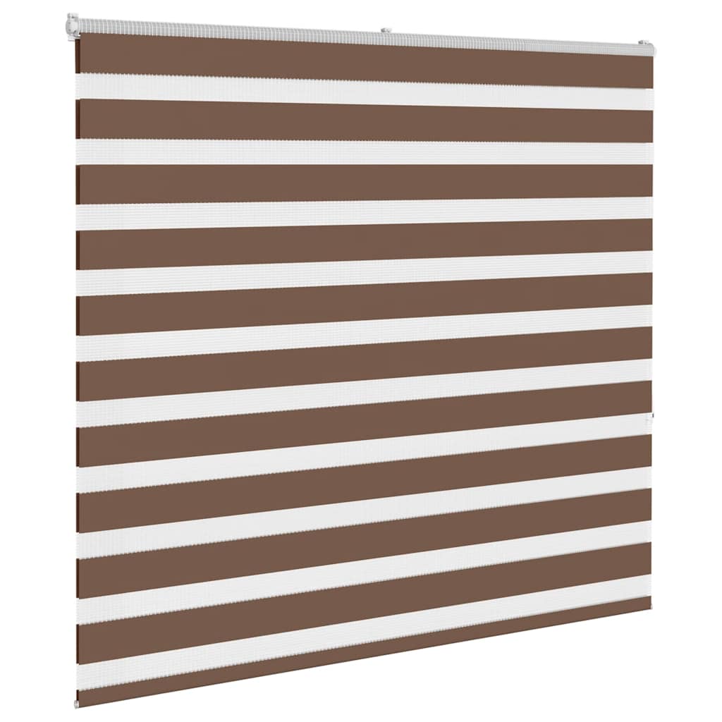 vidaXL Jaluzea tip zebra maro lățime țesătură 150,9 cm poliester vidaXL Jaluzea tip zebra maro lățime țesătură 150,9 cm poliester
