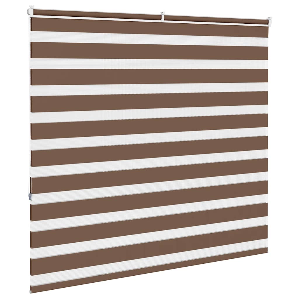 vidaXL Jaluzea tip zebra maro lățime țesătură 150,9 cm poliester vidaXL Jaluzea tip zebra maro lățime țesătură 150,9 cm poliester