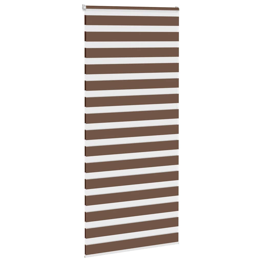 vidaXL Jaluzea tip zebra maro lățime țesătură 100,9 cm poliester vidaXL Jaluzea tip zebra maro lățime țesătură 100,9 cm poliester