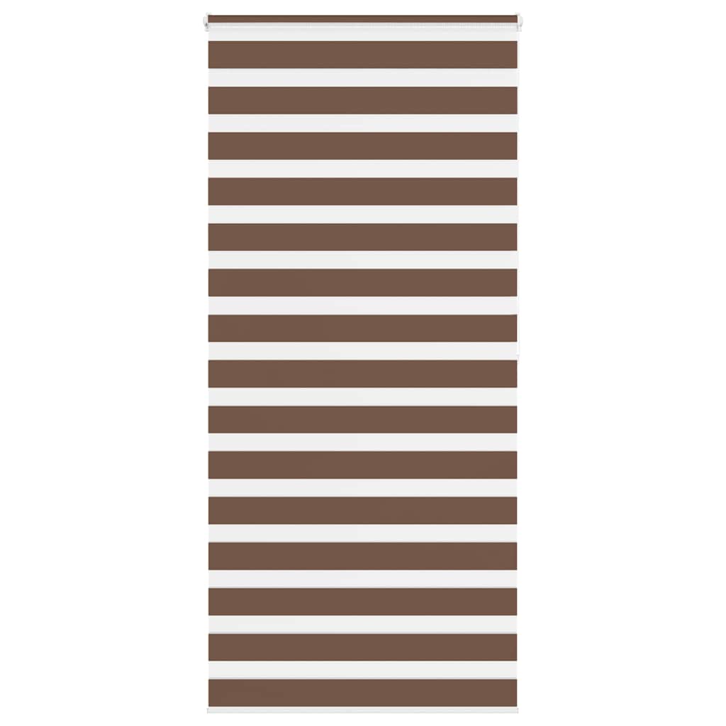 vidaXL Jaluzea tip zebra maro lățime țesătură 105,9 cm poliester vidaXL Jaluzea tip zebra maro lățime țesătură 105,9 cm poliester