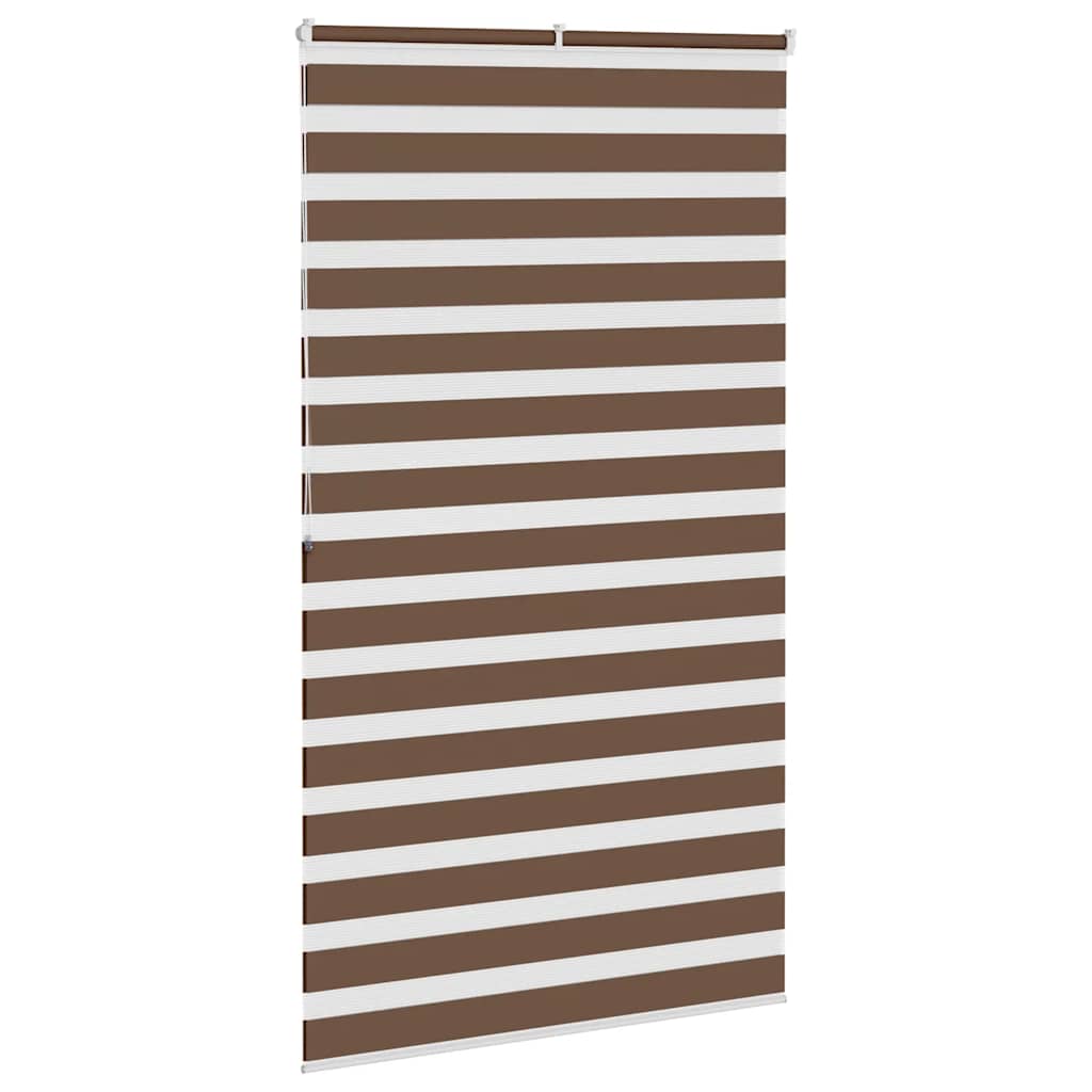 vidaXL Jaluzea tip zebra maro lățime țesătură 115,9 cm poliester vidaXL Jaluzea tip zebra maro lățime țesătură 115,9 cm poliester