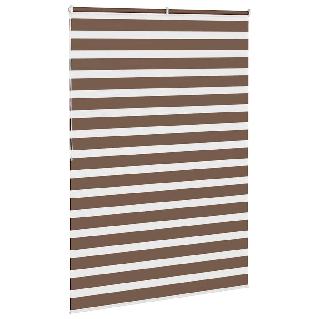 vidaXL Jaluzea tip zebra maro lățime țesătură 155,9 cm poliester vidaXL Jaluzea tip zebra maro lățime țesătură 155,9 cm poliester