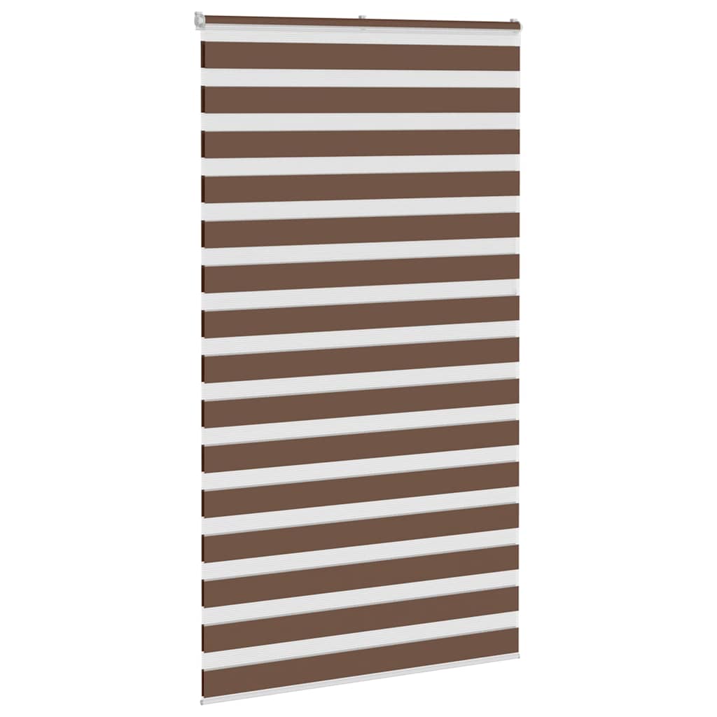 vidaXL Jaluzea tip zebra maro lățime țesătură 120,9 cm poliester vidaXL Jaluzea tip zebra maro lățime țesătură 120,9 cm poliester