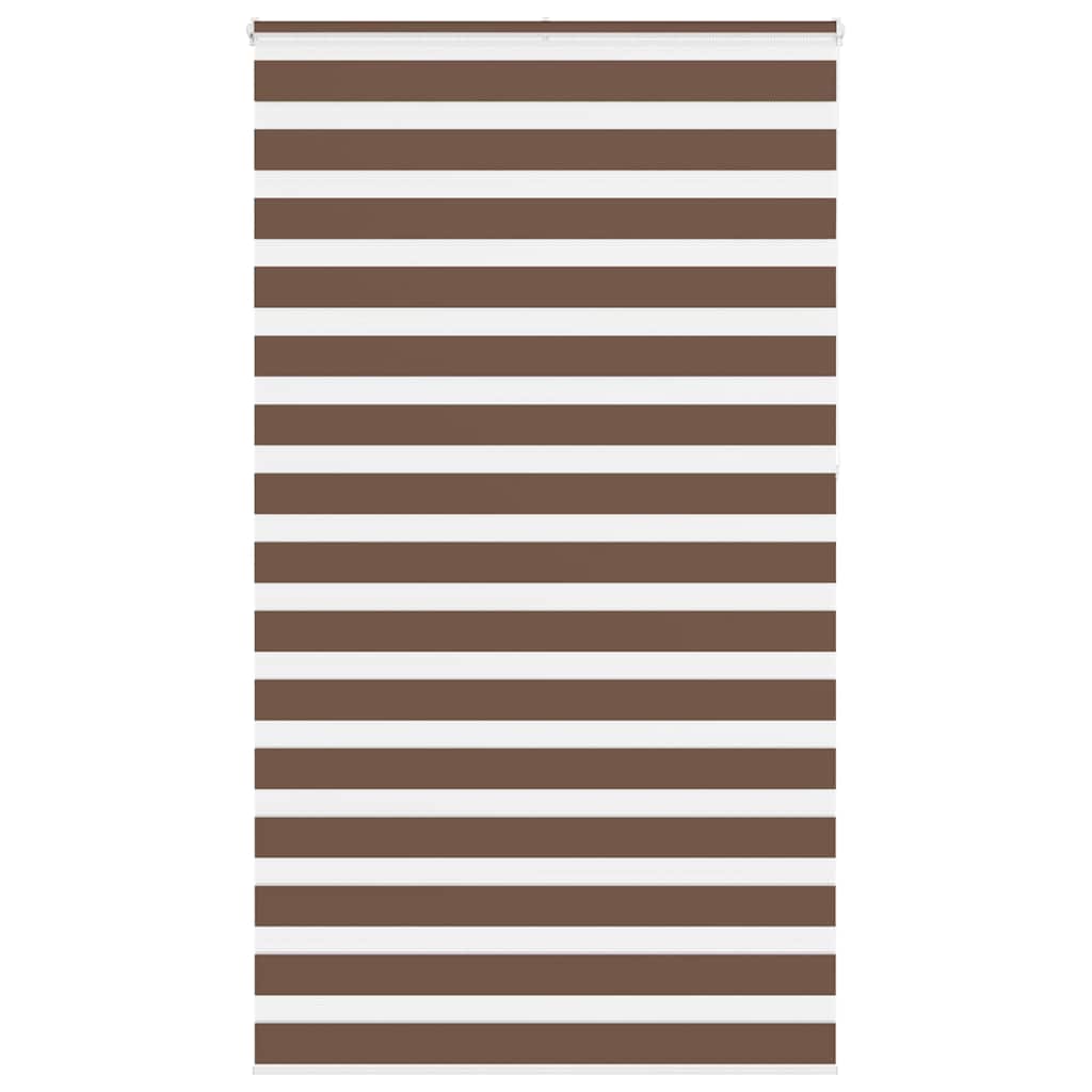 vidaXL Jaluzea tip zebra maro lățime țesătură 120,9 cm poliester vidaXL Jaluzea tip zebra maro lățime țesătură 120,9 cm poliester