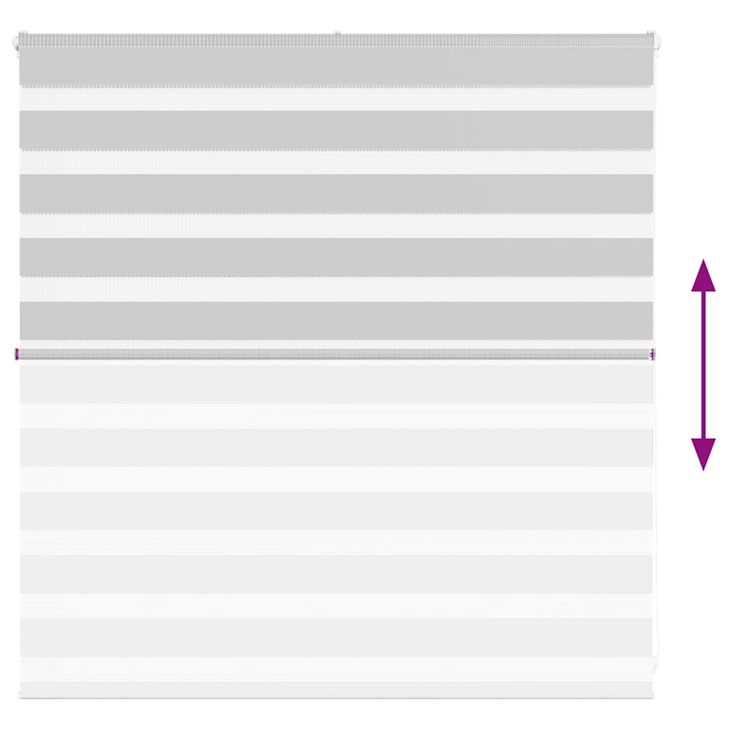 vidaXL Jaluzea tip zebra gri deschis lățime țesătură 140,9cm poliester