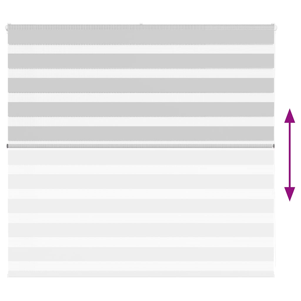 vidaXL Jaluzea tip zebra gri deschis lățime țesătură 150,9cm poliester
