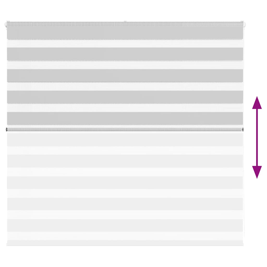 vidaXL Jaluzea tip zebra gri deschis lățime țesătură 155,9cm poliester