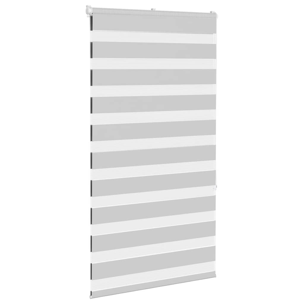 vidaXL Jaluzea tip zebra gri deschis lățime țesătură 70,9 cm poliester