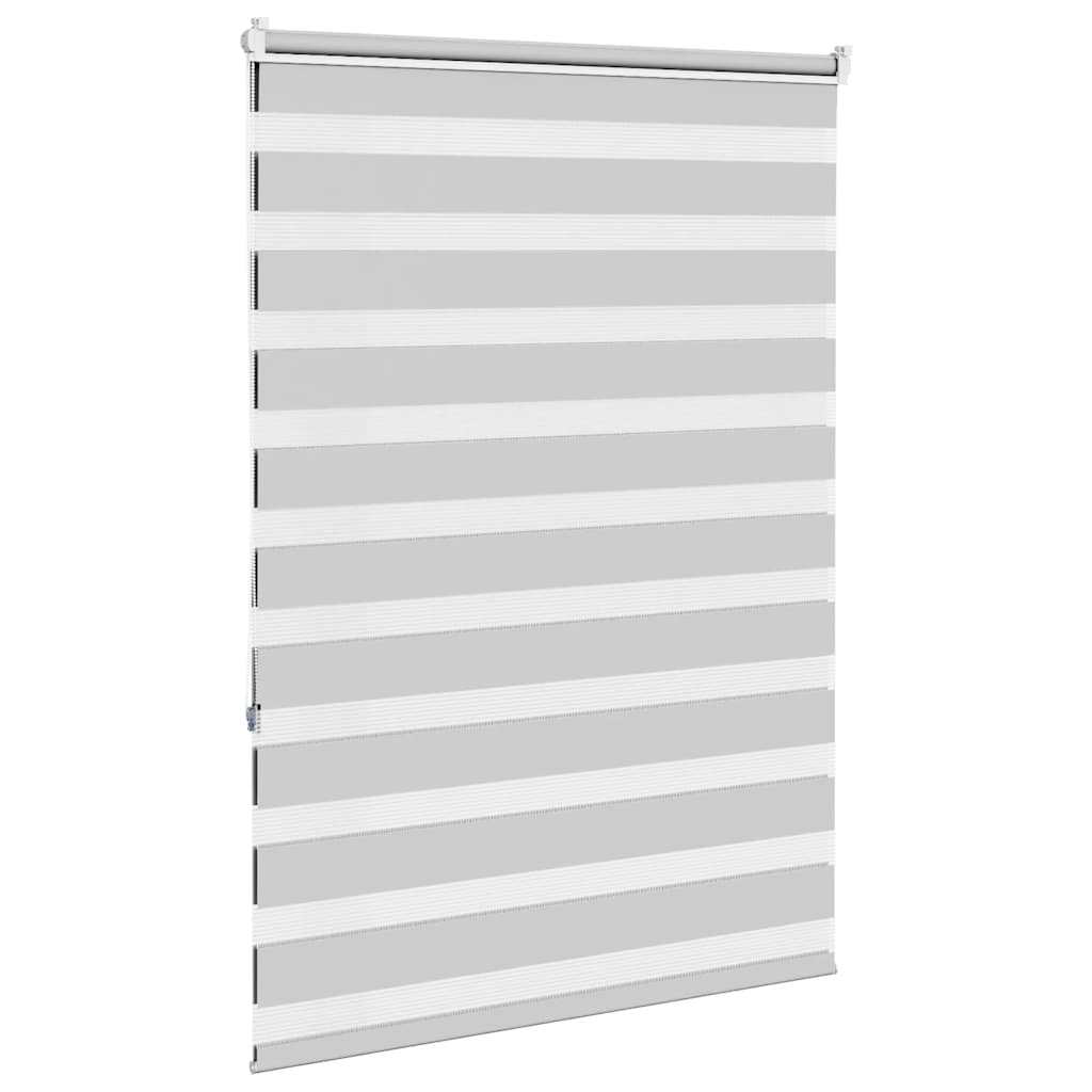vidaXL Jaluzea tip zebra gri deschis lățime țesătură 90,9 cm poliester
