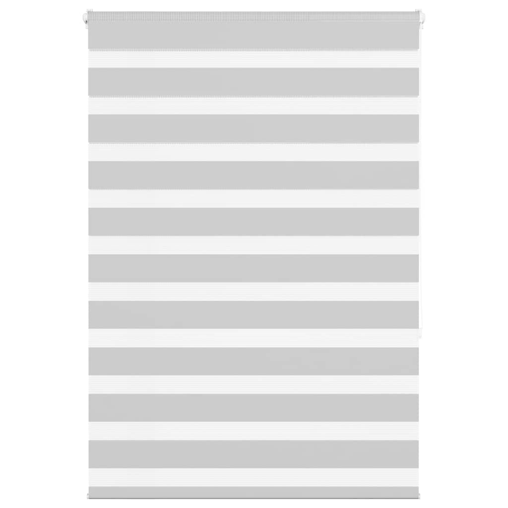 vidaXL Jaluzea tip zebra gri deschis lățime țesătură 105,9cm poliester