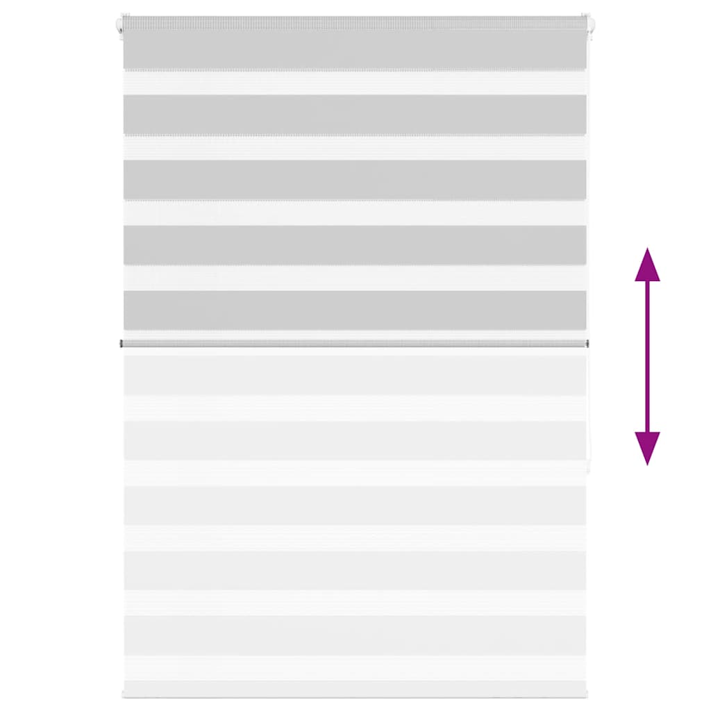 vidaXL Jaluzea tip zebra gri deschis lățime țesătură 110,9 m poliester