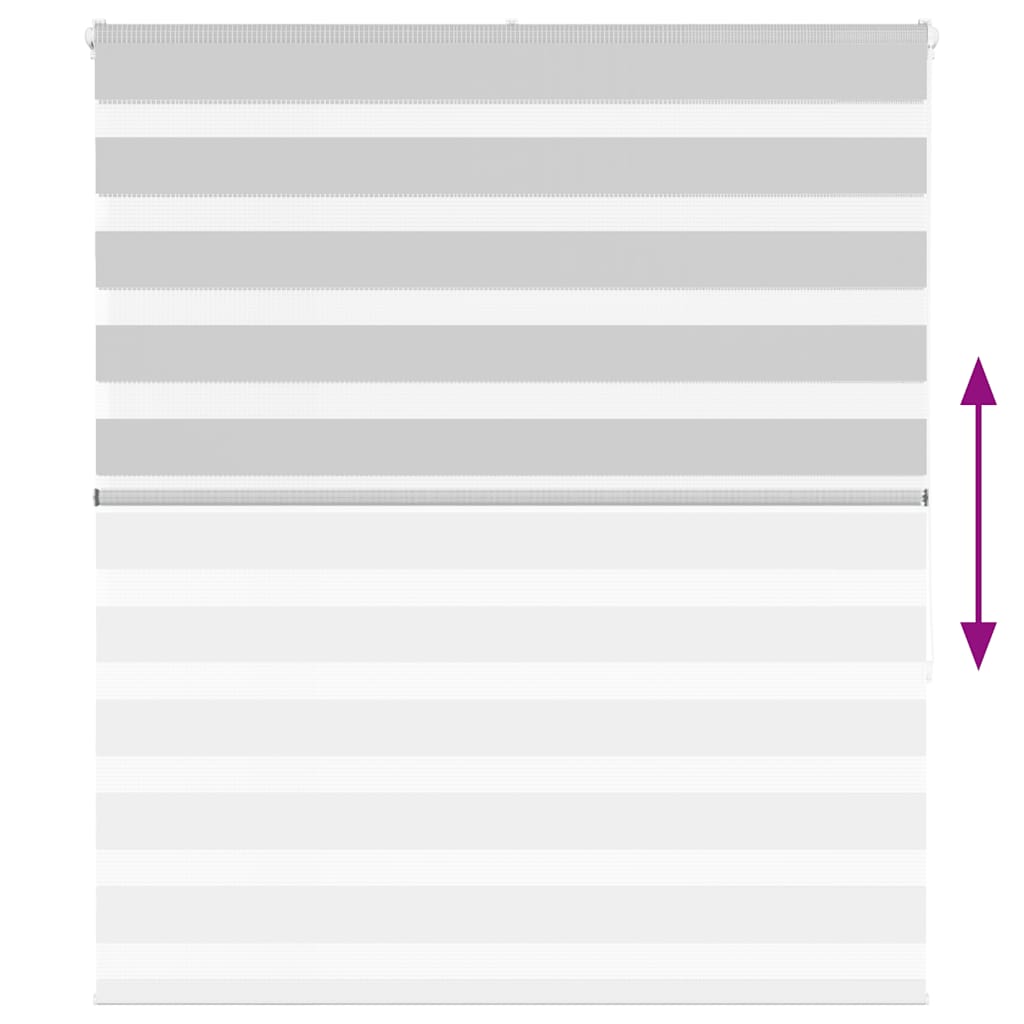 vidaXL Jaluzea tip zebra gri deschis lățime țesătură 120,9cm poliester