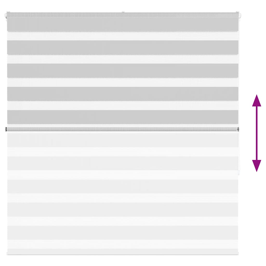 vidaXL Jaluzea tip zebra gri deschis lățime țesătură 140,9cm poliester