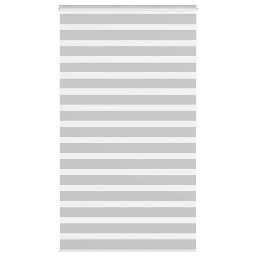 vidaXL Jaluzea tip zebra gri deschis lățime țesătură 115,9cm poliester