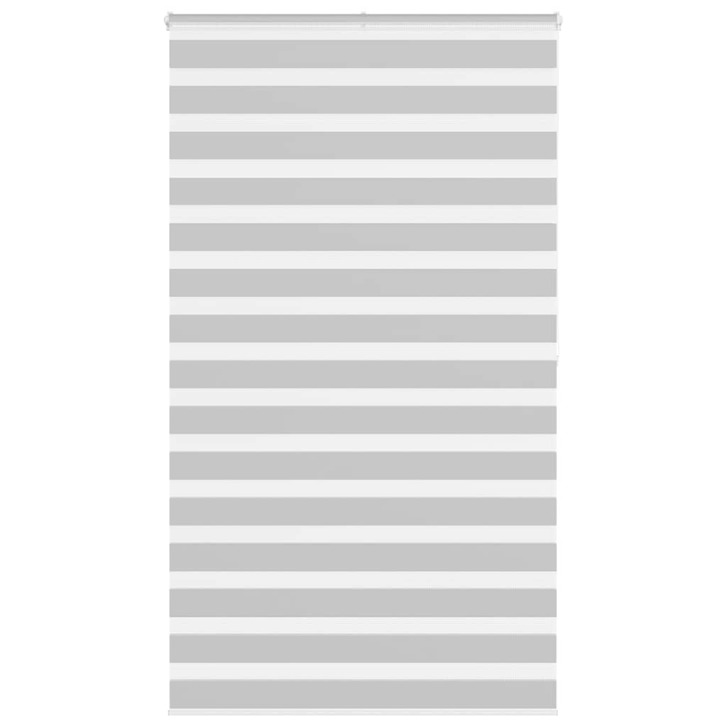 vidaXL Jaluzea tip zebra gri deschis lățime țesătură 130,9cm poliester