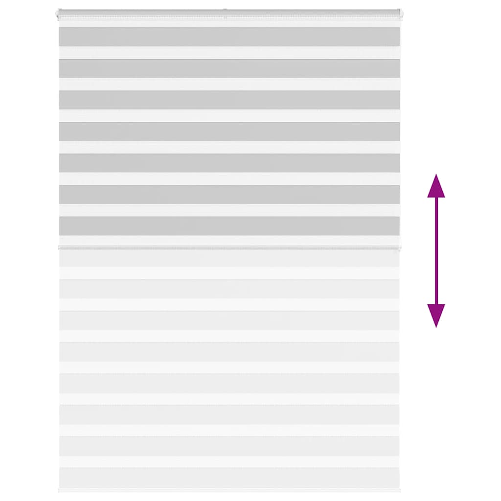 vidaXL Jaluzea tip zebra gri deschis lățime țesătură 150,9cm poliester