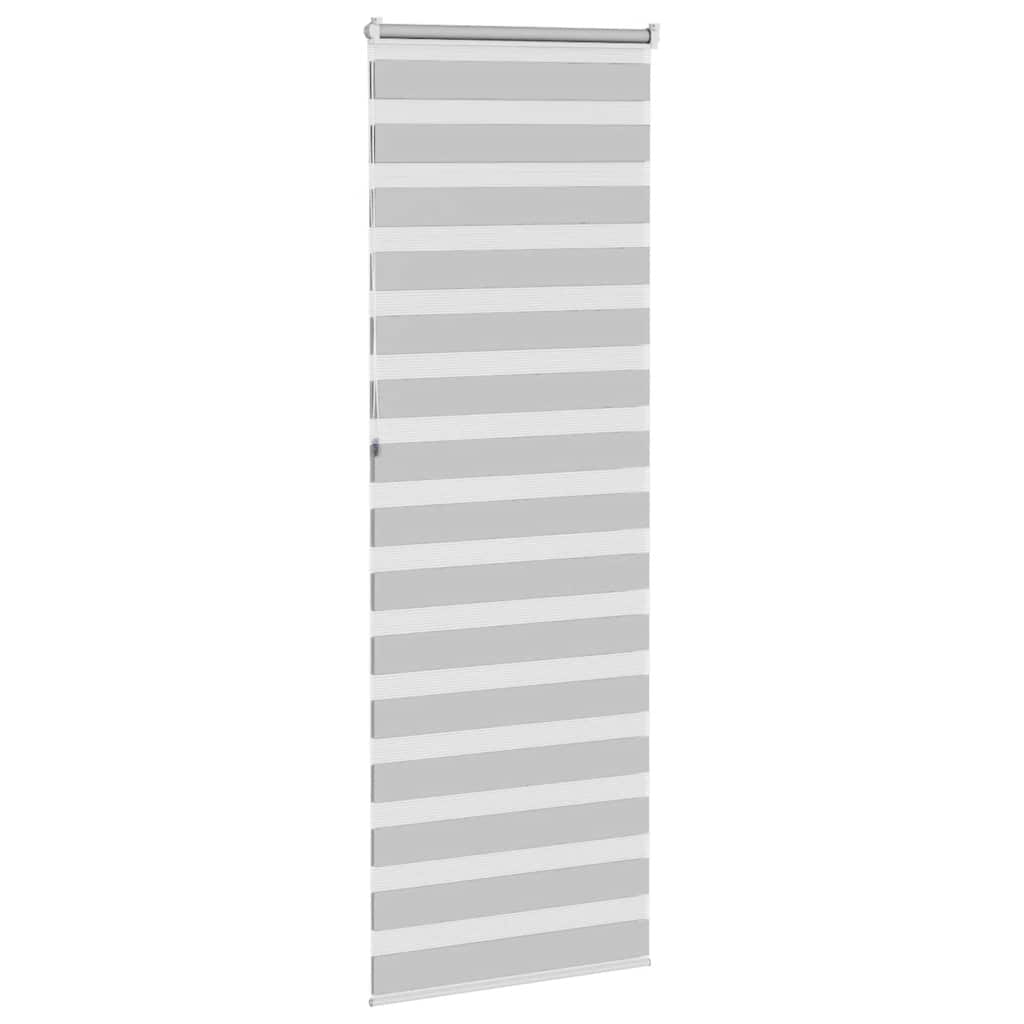 vidaXL Jaluzea tip zebra gri deschis lățime țesătură 75,9 cm poliester