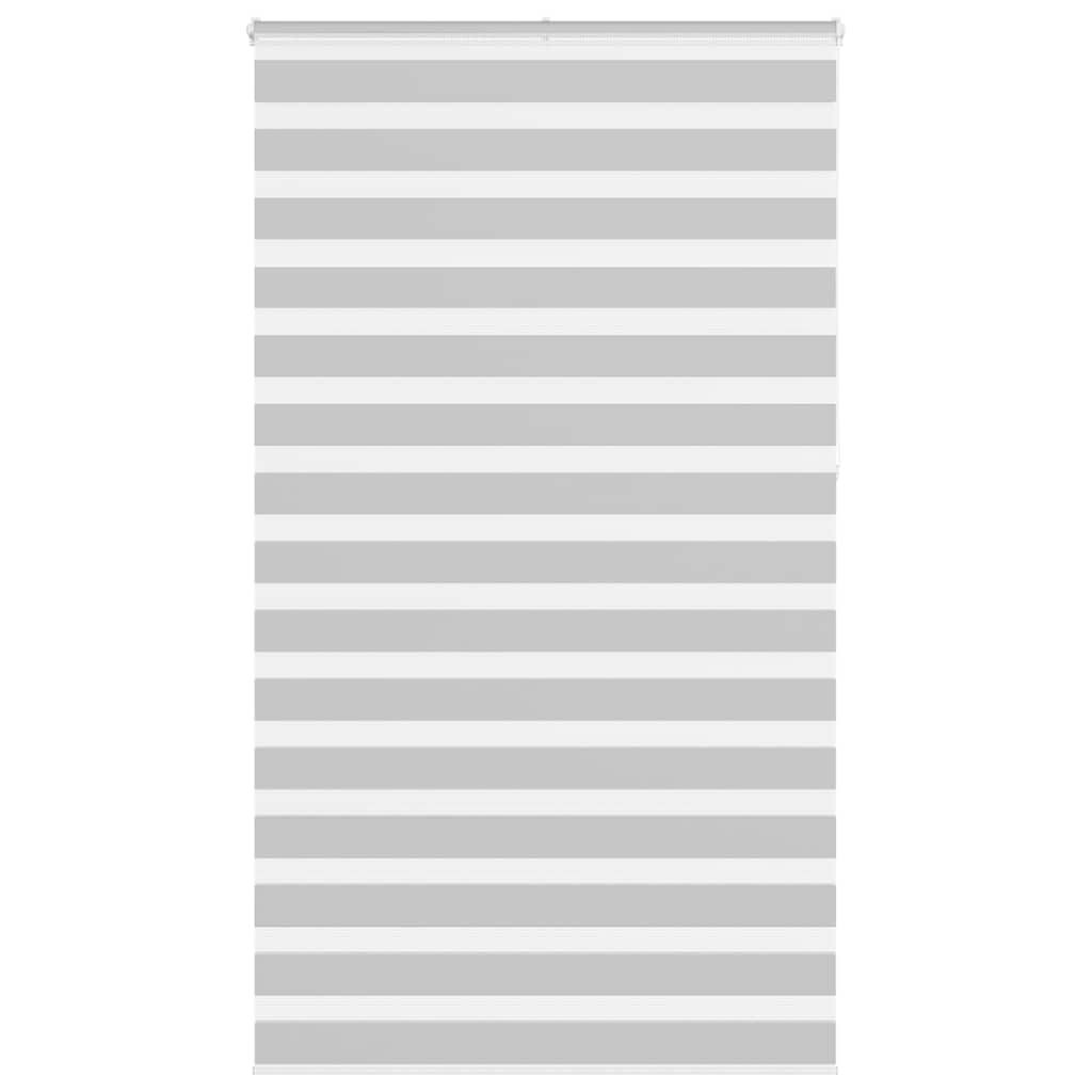 vidaXL Jaluzea tip zebra gri deschis lățime țesătură 115,9cm poliester