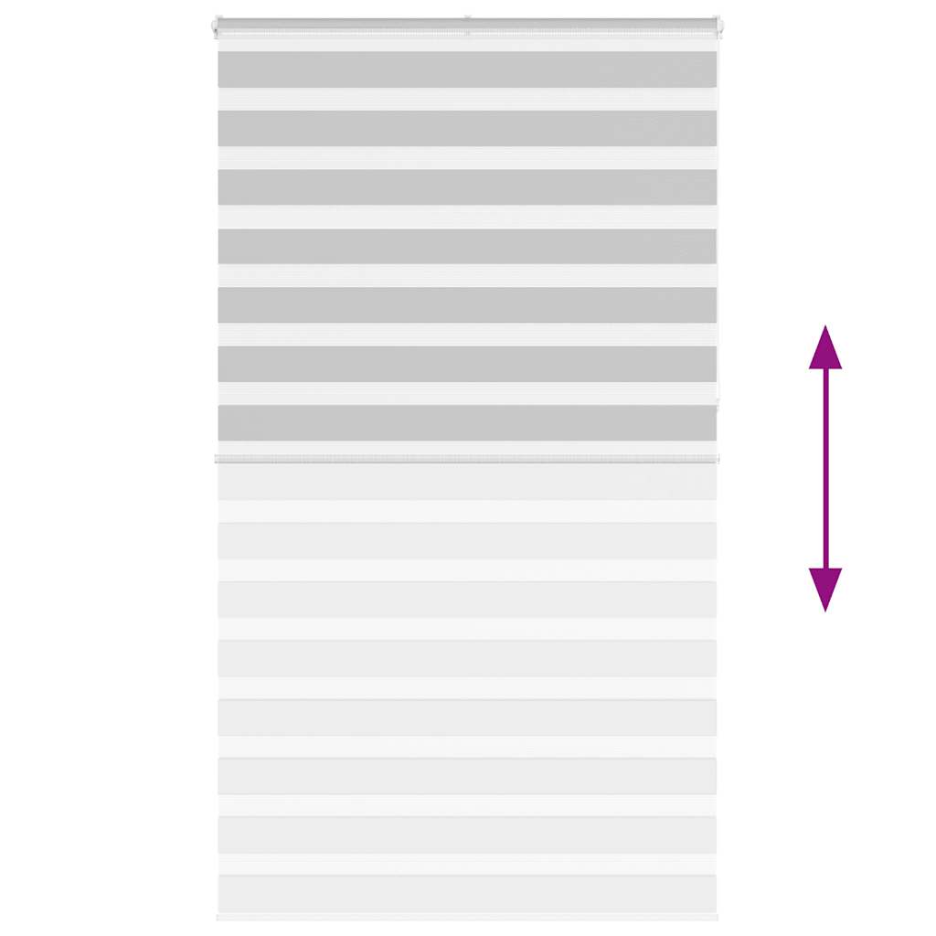 vidaXL Jaluzea tip zebra gri deschis lățime țesătură 120,9cm poliester