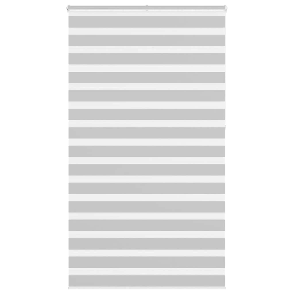 vidaXL Jaluzea tip zebra gri deschis lățime țesătură 120,9cm poliester