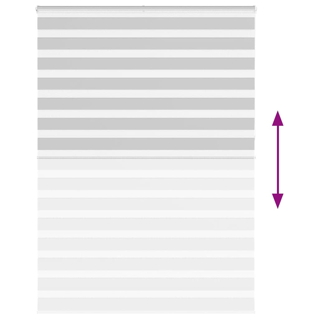 vidaXL Jaluzea tip zebra gri deschis lățime țesătură 155,9cm poliester