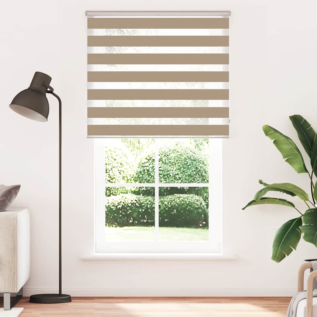 vidaXL Jaluzea tip zebra 125x200 cm lățime țesătură 120,9 cm poliester