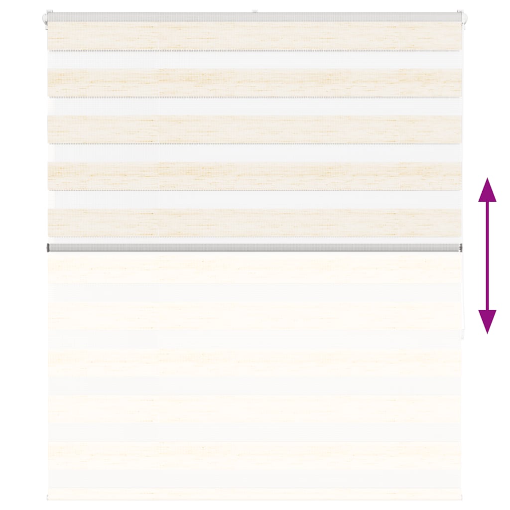vidaXL Jaluzea tip zebra 135x150 cm lățime țesătură 130,9 cm poliester