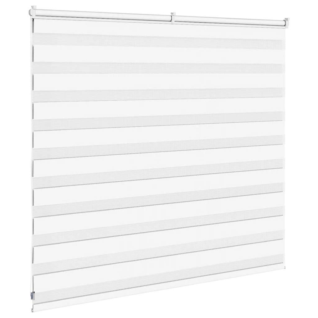 vidaXL Jaluzea tip zebra alb lățime țesătură 150,9 cm poliester