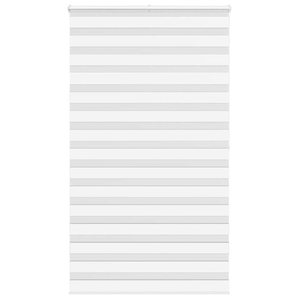 vidaXL Jaluzea tip zebra alb lățime țesătură 120,9 cm poliester