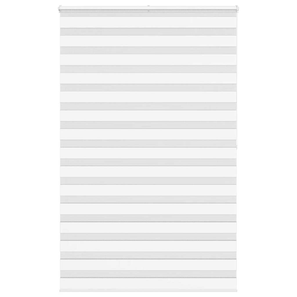 vidaXL Jaluzea tip zebra alb lățime țesătură 140,9 cm poliester