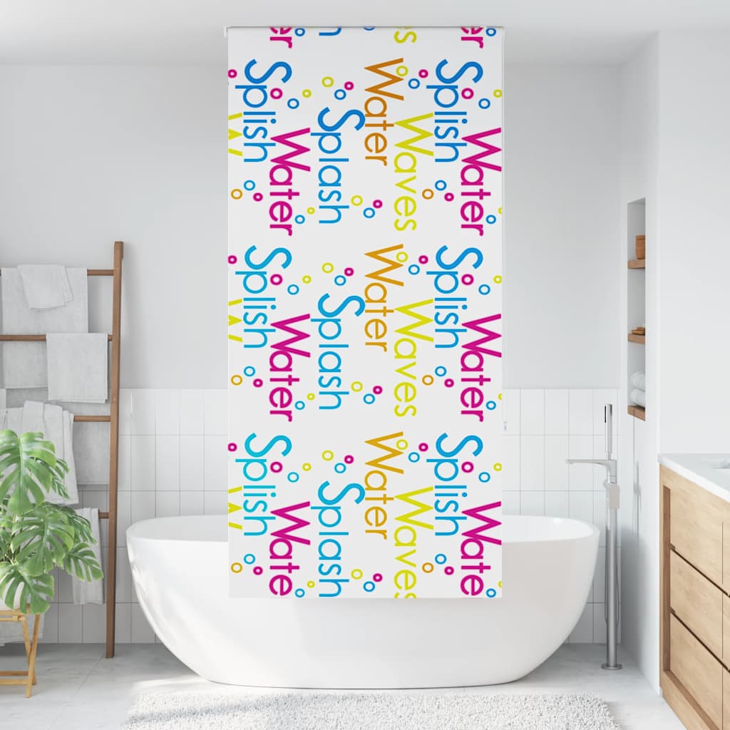 vidaXL Jaluzea cu rolă de duș 100x240 cm lățime material 96 cm