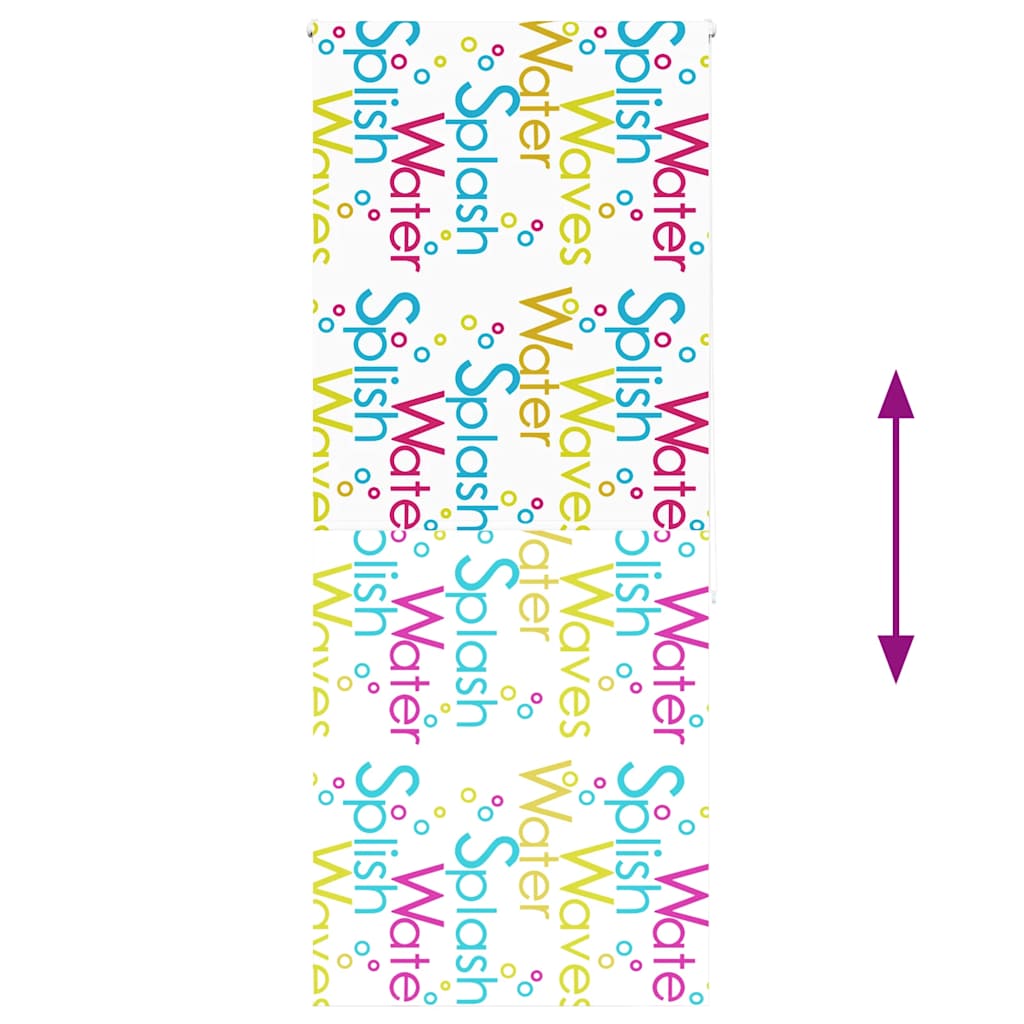 vidaXL Jaluzea cu rolă de duș 110x240 cm lățime material 106 cm vidaXL Jaluzea cu rolă de duș 110x240 cm lățime material 106 cm