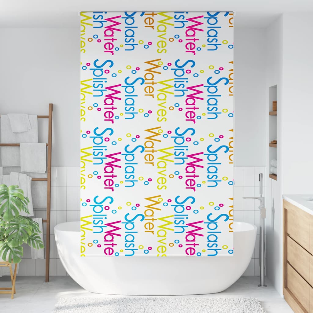 vidaXL Jaluzea cu rolă de duș 130x240 cm lățime material 126 cm vidaXL Jaluzea cu rolă de duș 130x240 cm lățime material 126 cm